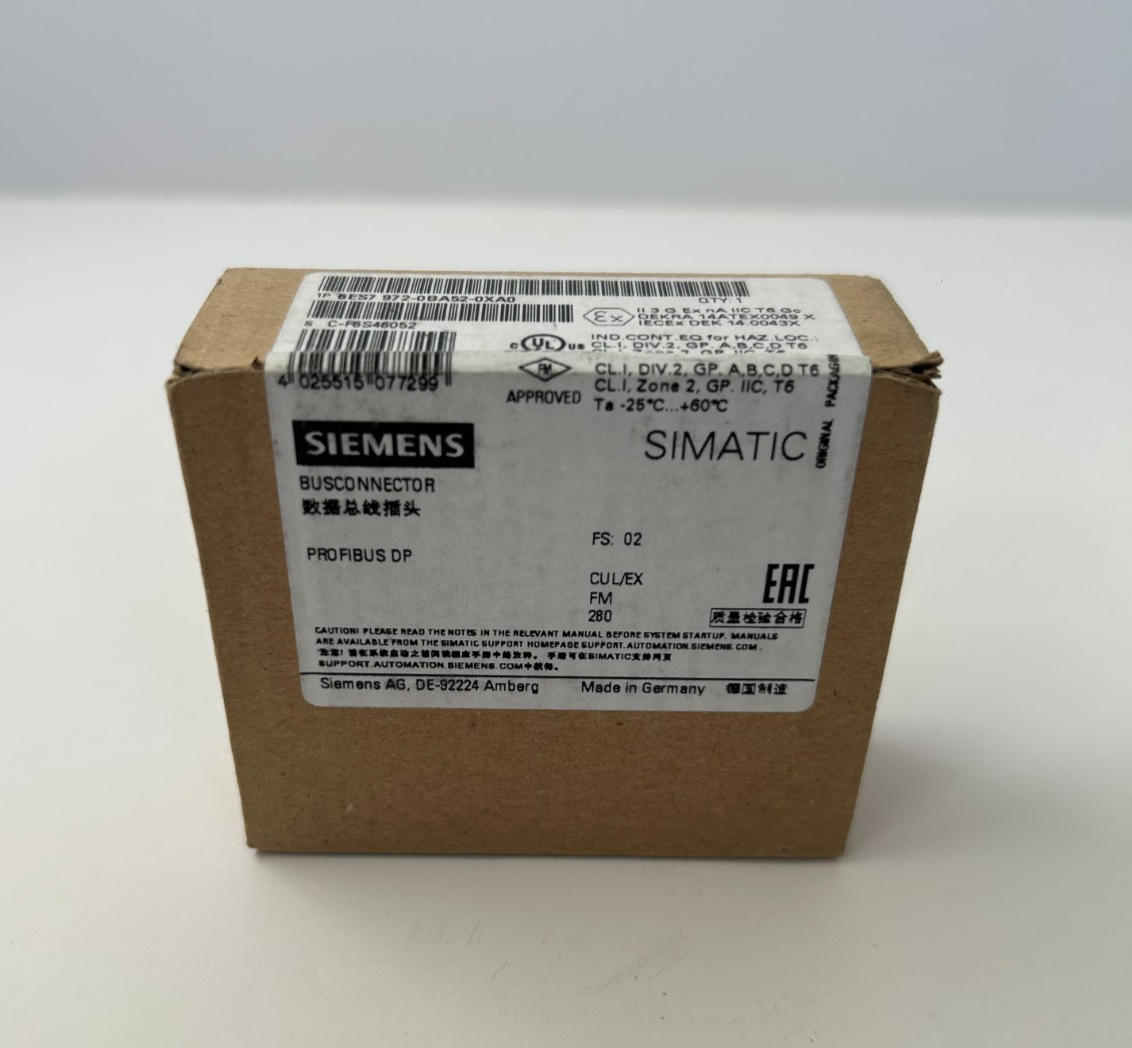 Bus Connector 6ES7972-0BA52-0XA0 Siemens for Use with PROFIBUS Bus Cable