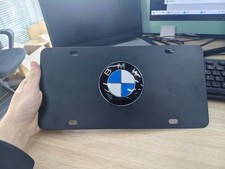Black For Bmw Style License Plate Raised Emblem 6 X 12 Vanitycar Decor New Black For Bmw Style License Plate Raised Emblem 6 X 12 Vanitycar Decor New
