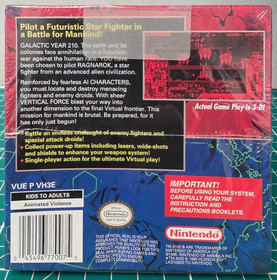 Vertical Force (Nintendo Virtual Boy, 1995) - Hudson Soft - Brand New - SEALED!