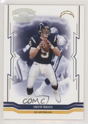 2005 Donruss Throwback Threads Silver Holofoil 27/150 Drew Brees #122 HOF 0c6