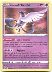 Galarian Articuno 063/203 Holo Rare Evolving Skies