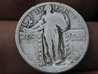 1917 D- 1924 D Standing Liberty Quarter, Denver, Raised Date, Dateless