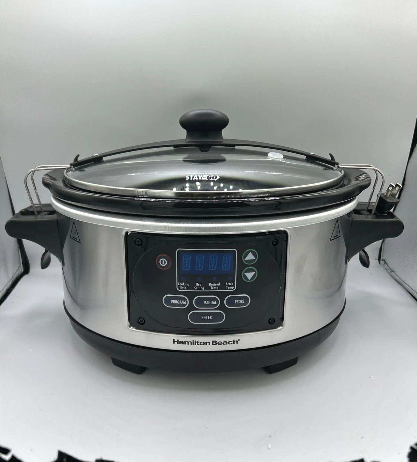 Hamilton Beach (33969AG) Portable 6 Quart Programmable Slow Cooker, New