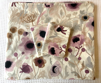 Ikea LONNHOSTMAL King  Duvet Cover & 2 STD Shams ~Floral  NEW
