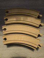 Brio Or Compatible Wooden Train Track Curves 24 Pieces