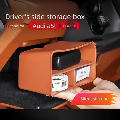 For Audi A5L Main Driver Storage Box Silicone Pad Supplies Interior Accessories