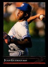 1992 Juan Guzman Rookie Leaf Black Gold BASEBALL #35 Toronto Blue Jays