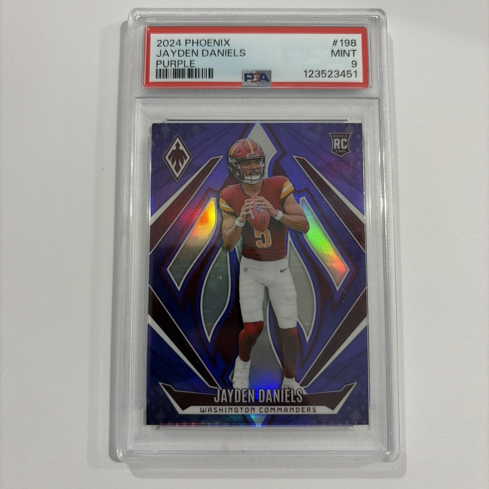 2024 Panini Phoenix - Rookies Jayden Daniels - RC Purple (RC) - PSA - Football