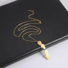 NewPersonality Necklace Custom Name Date Child Family Jewelry CuteBoyGirlPendant