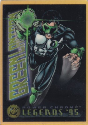 【レトロ】SkyBox DC Legends '95 Power Chrome 1995 SKYBOX DC POWER CHROME LEGENDS GREEN LANTERN #9 NMMT/MINT