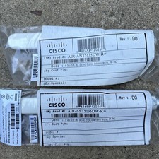 Lot of 2 AIR-ANT5135DW-R CISCO, 5GHZ 3.5dBi Dipole Antenna RP-TNC, White