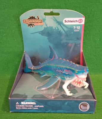 Schleich Eldrador Creatures #42453 Monster Shark with Working Jaws, NIB, Rare!