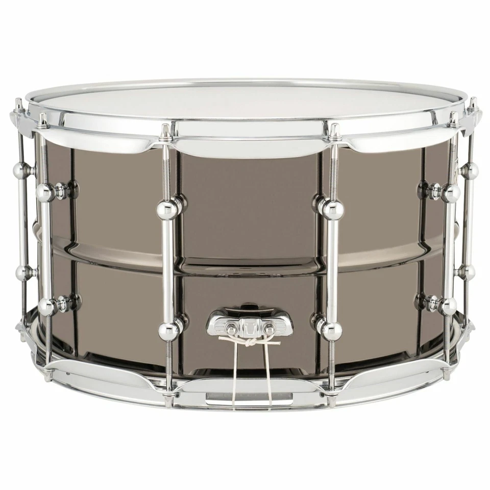Ludwig LU0814C 通用黄铜小军鼓,黑色镍带铬,8 英寸 x 14 — 第 3/4 张图片