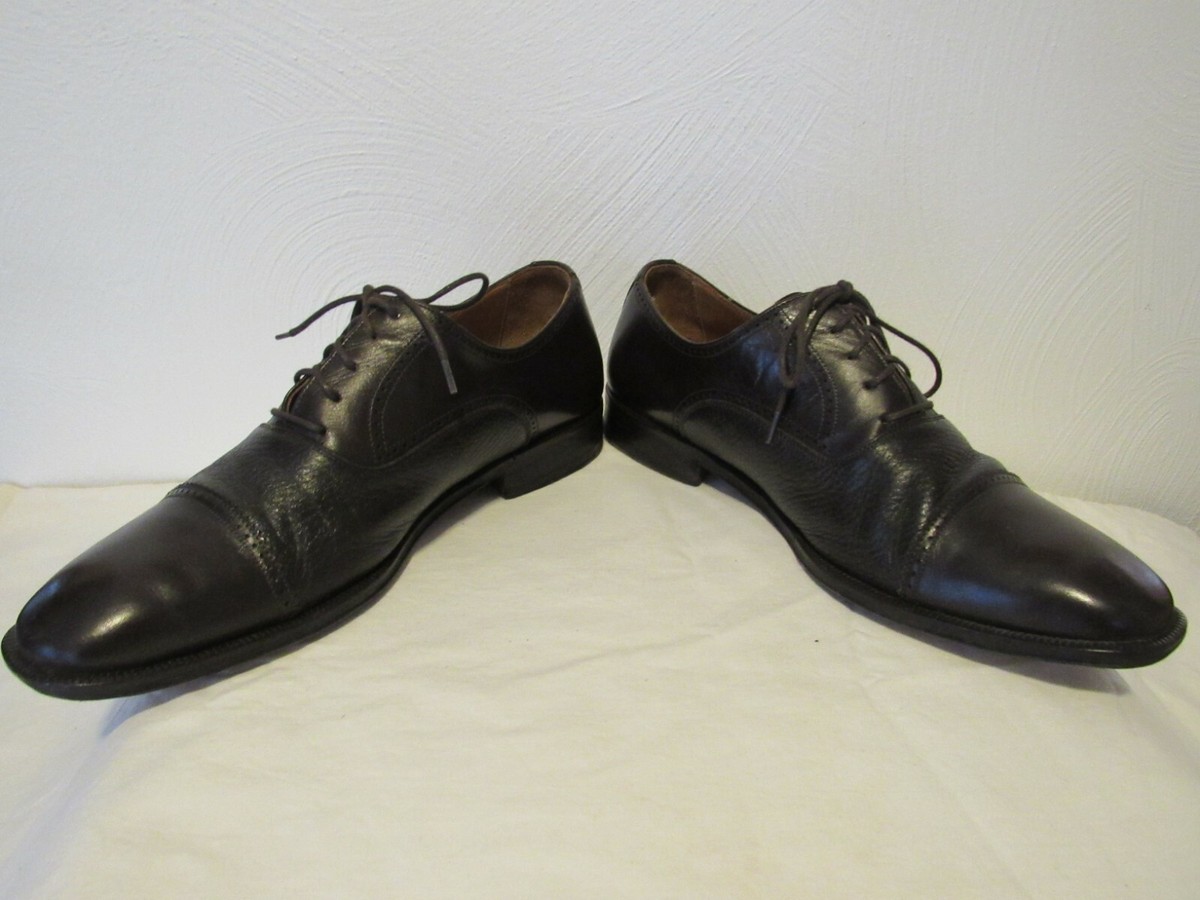 Magnanni Brogue Mens 9M Shoes Leather Cap Toe Oxfords Black Office Classic 9249 Mayon Men main image 4