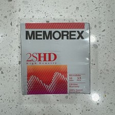 Memorex 10 Pack 3.5" 2SHD Double Sided High Density Disks Factory Sealed