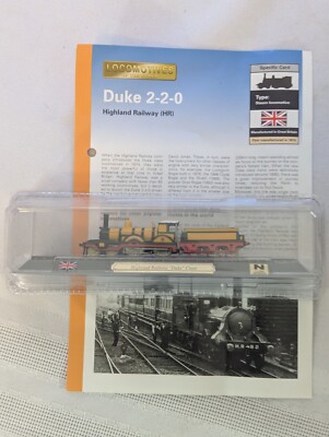 Del Prado World's Great Locomotives ~ England Duke 2-2-0 Steam Loco 1:160 MIP