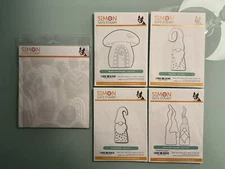 Simon Says Stamp Gnomes & Mushroom House Dies & Stencils Bundle (All New)