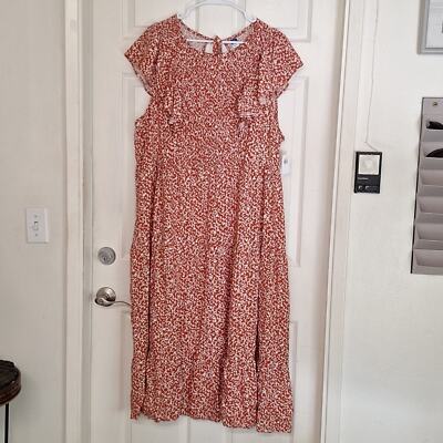 chinese dress ladies Dress Casual Maxi By Old Navy In Orange, Size: 2x