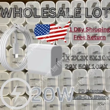 20W USB C Fast Wall Charger PD Power Adapter For iPhone 14/13/12/11/XR iPads LOT