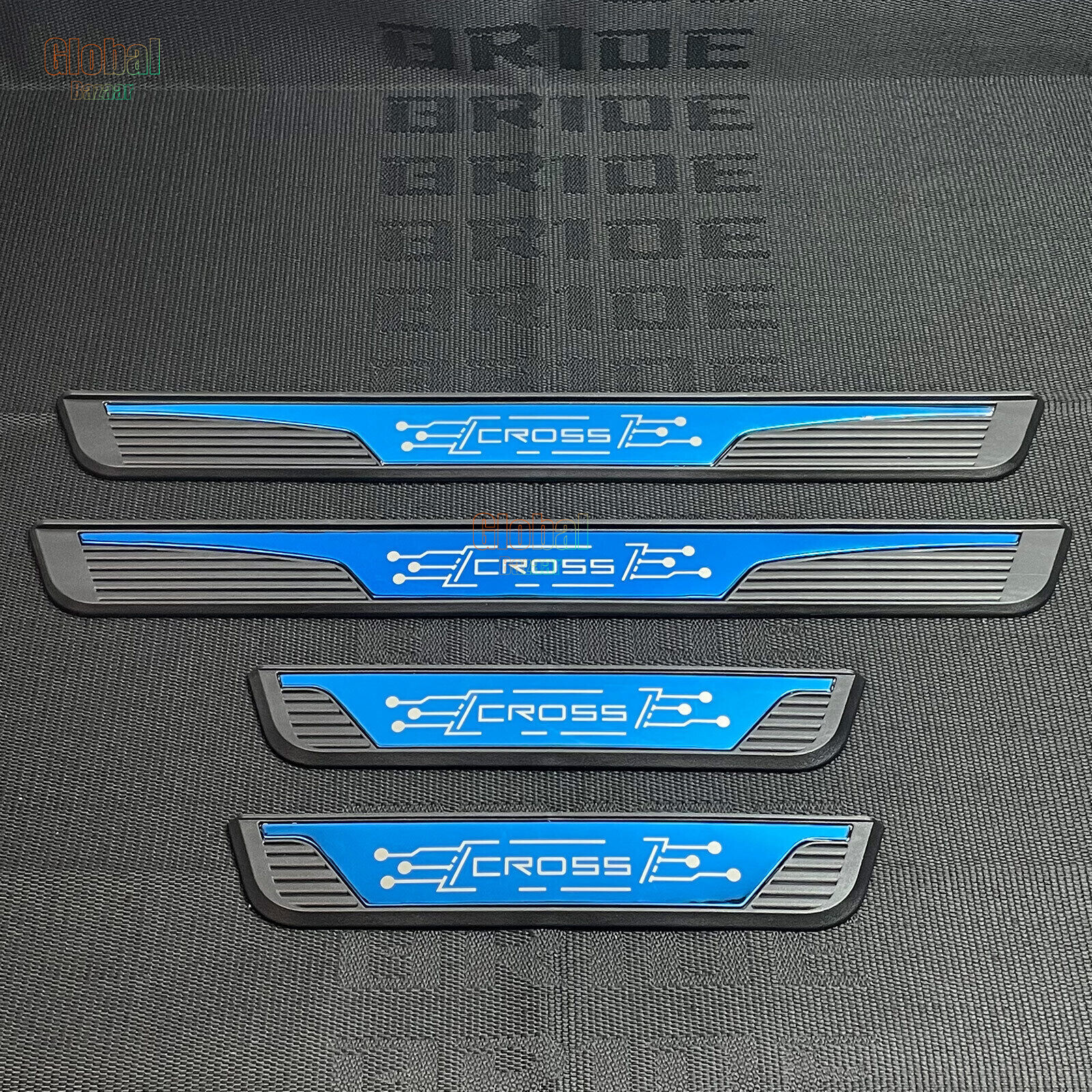 4PCS Door Sill Cover Plate Panel Step Protector Trim for Toyota Corolla Cross