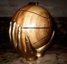 TIMMY WOODS BASKETBALL HAND ART MINAUDIERE CLUTCH INCREDIBLE SCULPTURE BAG