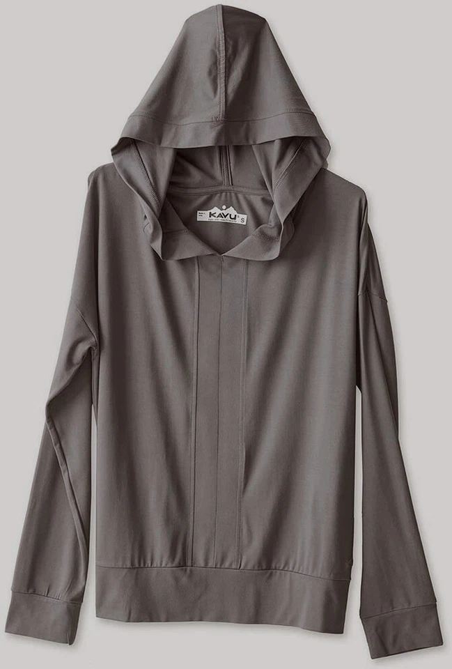 Suéter Kenai con Capucha Relajado Manga Larga Gris Para Mujer KAVU Talla S $60 Foto 4 de 4