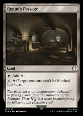 MTG Fallout U Rogue's Passage #0283