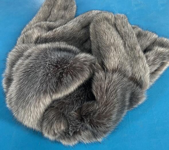 ★プロフ必読★mintclane Hood Fur Coat LONG MINK Fur Coat and FOX Hood!brand New Real Natural