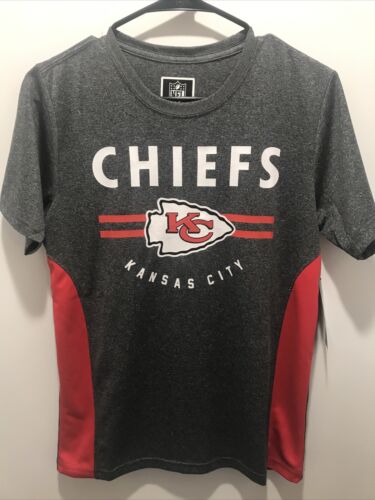 Kansas City Chiefs Boys Youth Shirt Shirt XL 18/20 Gray Red Mahomes Kelce NFL