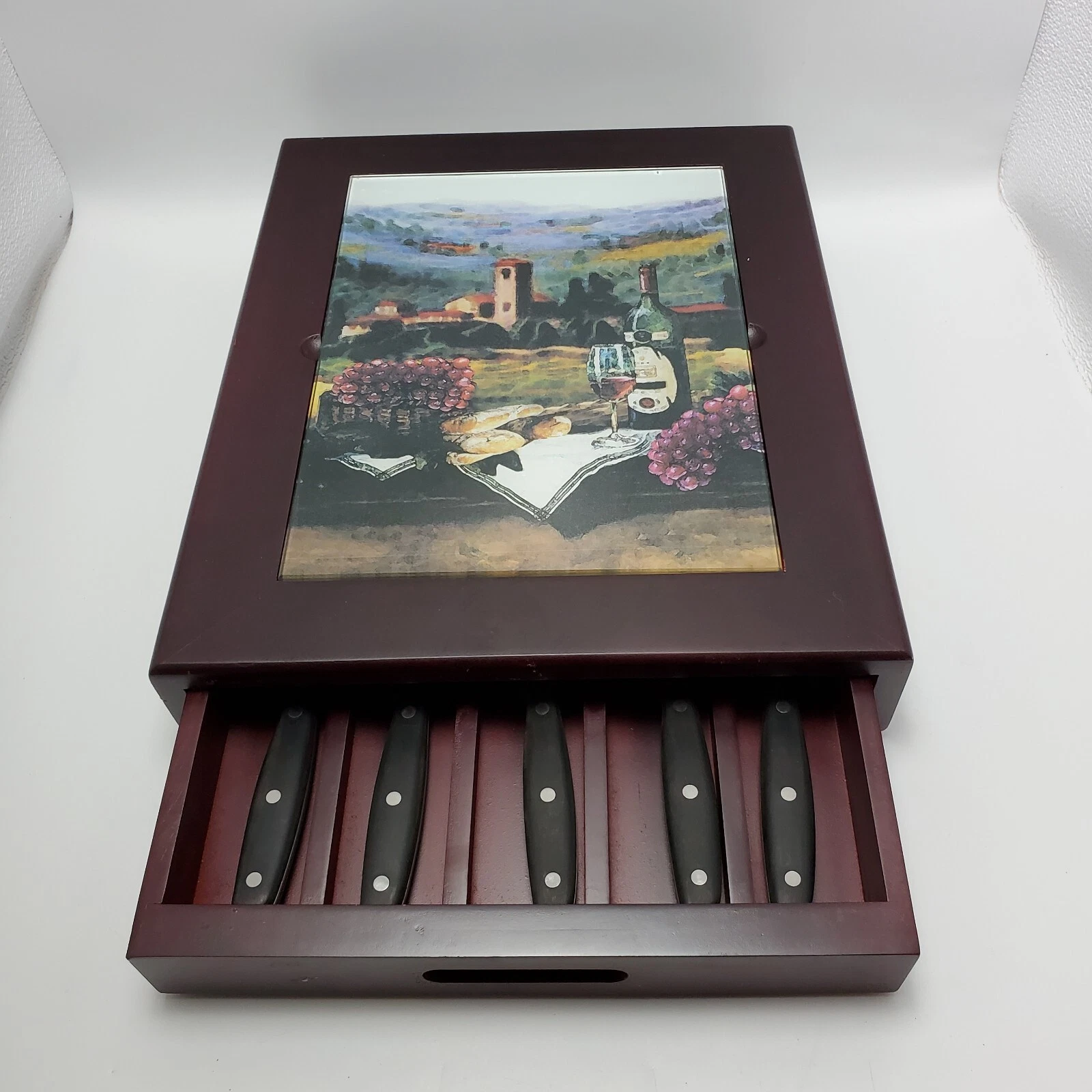 JCP Cooks Entertainer Knife Set With Storage Box And Cutting Board Gift Set
Opens in a new window or