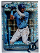 2022 Bowman Chrome Mega Refractor #BCP195 Willy Vasquez 1st Bowman