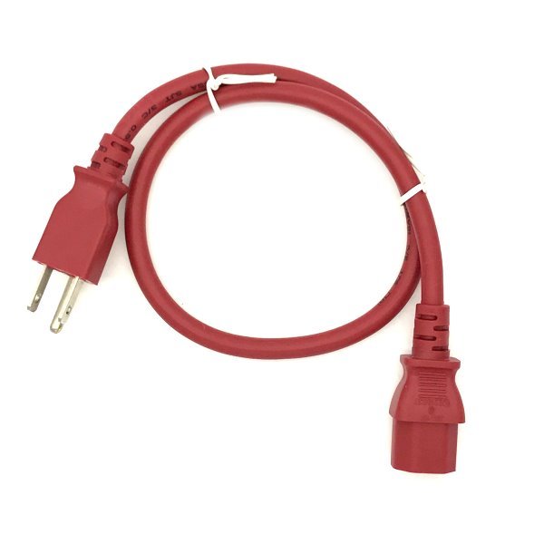 Red 2FT New SONY PLAYSTATION 3 PS3 1st Gen. Power Cord Short AC Cable
