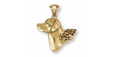 Labrador Retriever Pendant Jewelry 14k Gold Handmade Dog Pendant LB6A-APG