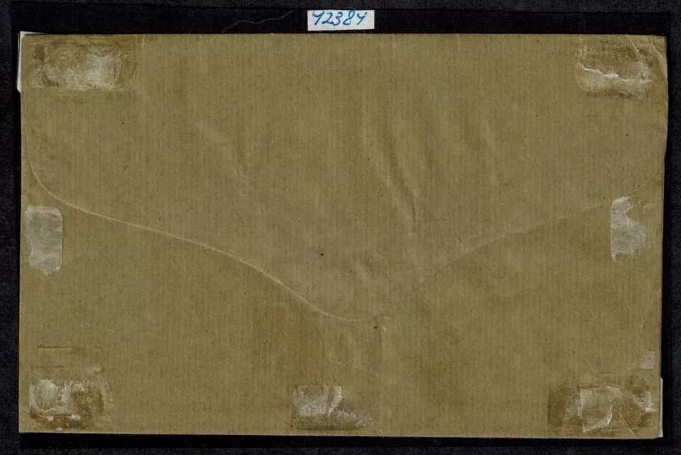 Capa Turks and Caicos 1893 provisória 1/2d em 4d cinza para bermudas SG 67 com RPSL - Imagem 2 de 4