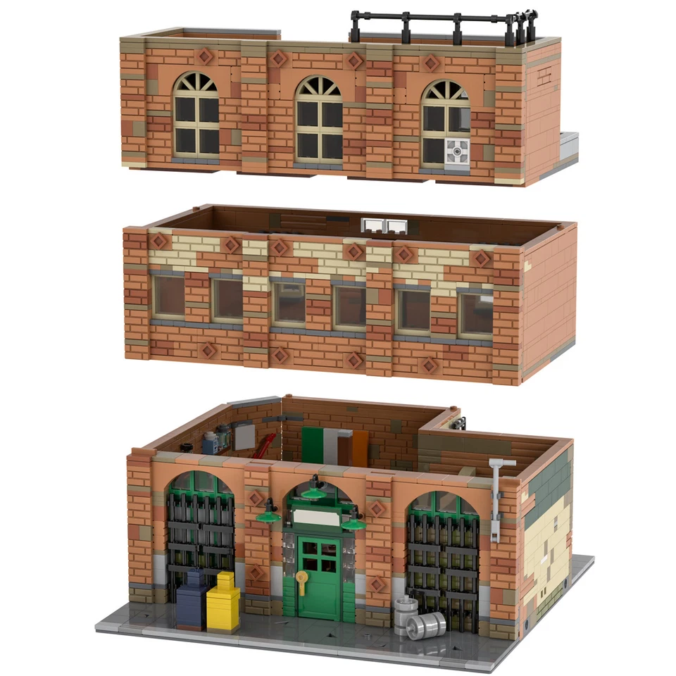 MOC: Modular Pub The Worst Bar with Interior Building Toys Set 2541 Pieces - Image 2 of 4