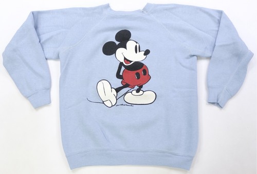 Seltenes Vintage WALT DISNEY PRODUCTIONS Mickey Mouse Rundhalsausschnitt Sweatshirt 90er blau M