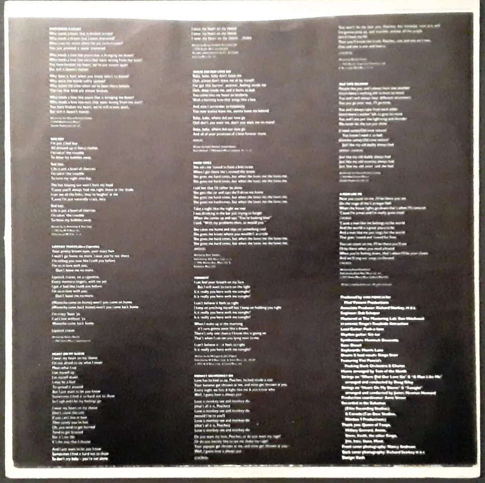 Ringo Starr Bad Boy Portrait Records JR 35378 1st US Vinyl LP Lyric Inner Sleeve - Image 4 of 4