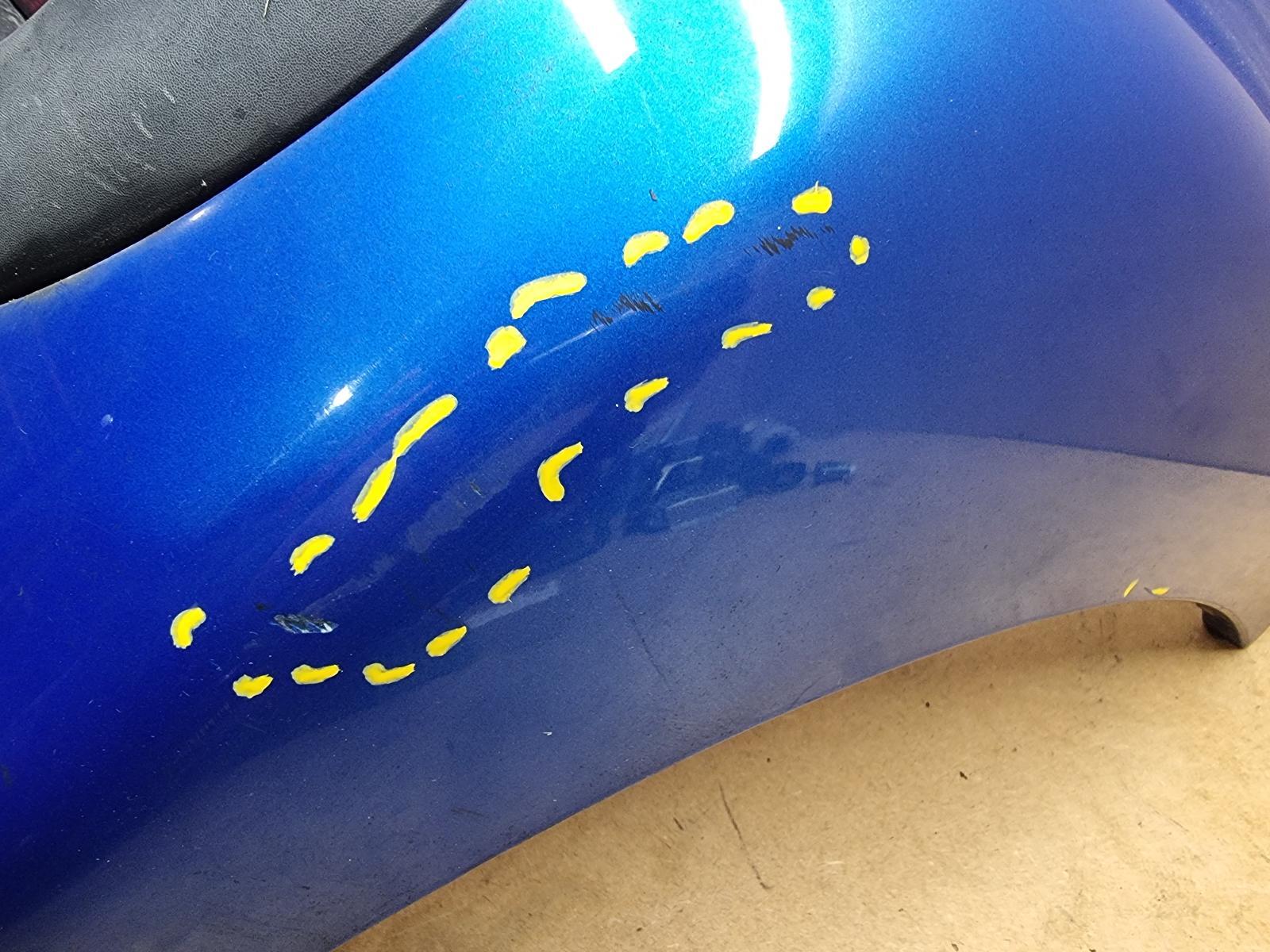 PEUGEOT 107 MK1 Ph1 05-15 5DR REAR BUMPER COLOR CODE ELX - PAINT ...