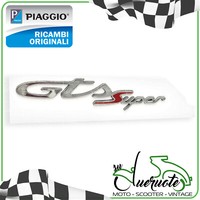 Piaggio Vespa 125 300 Targhetta Laterale GTS Super Aufkleber Emblem