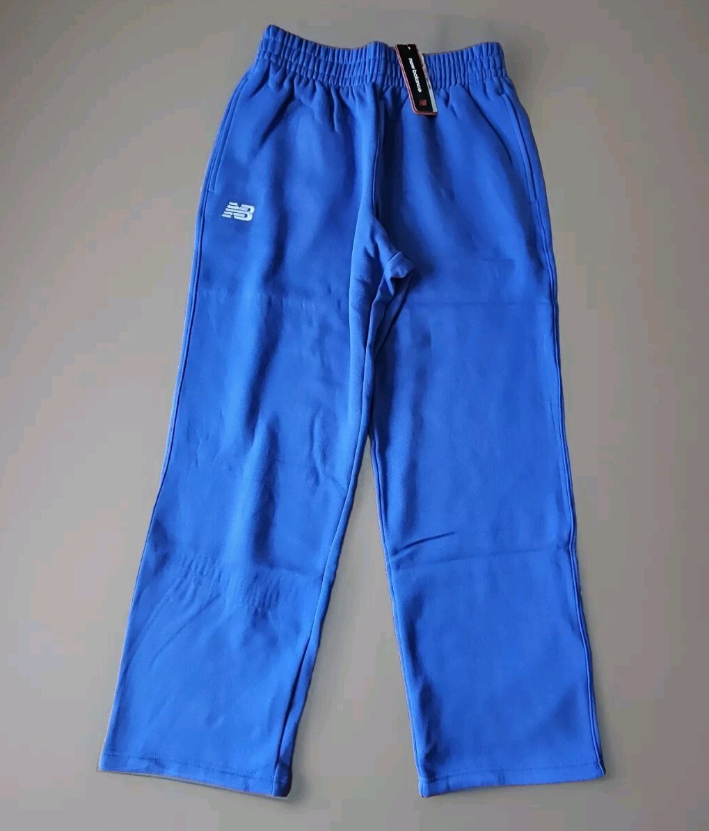 NEW Men's New Balance Fleece Lined Training Pants Size Medium Blue Sweat  Pants
