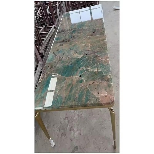 Natural Amazonite Slab Furniture, Healing Crystal Coffee Table Amazonite Counter - Picture 2 of 10
