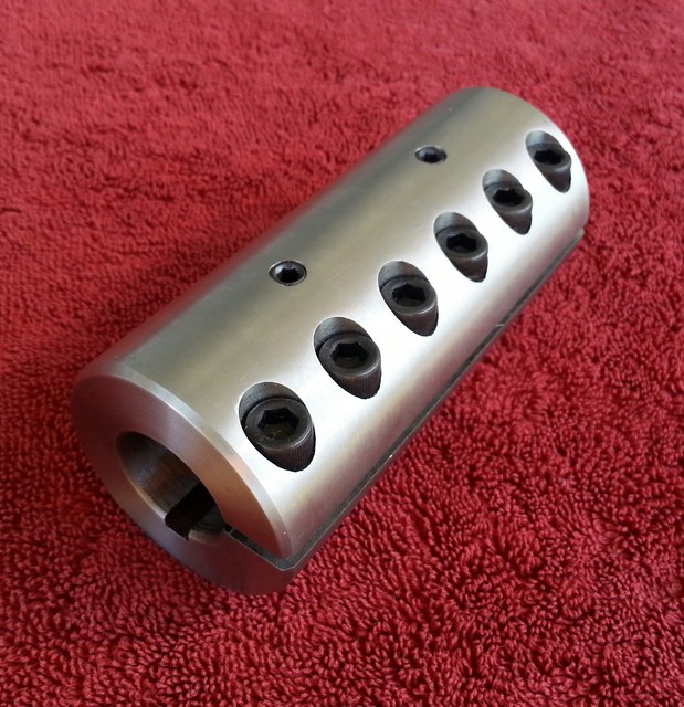 1 1/8" x 1" VDrive Stainless Steel Prop Shaft Coupler Dragboat Hydro