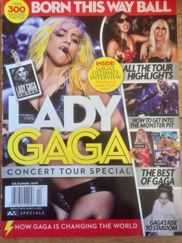 LADY GAGA USA MAGAZINE CONCERT TOUR SPECIAL MARCH 2013 -82pages-A STAR IS BORN - Photo 1/2