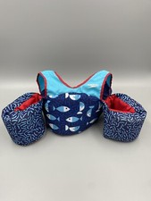 Speedo Kids Life Jacket With Blue Fish 30-50lbs Pounds