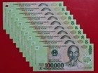 100,000 x 10 = 1000000 VIETNAMESE DONG VIETNAM BANKNOTE ONE MILLION - BEST PRICE