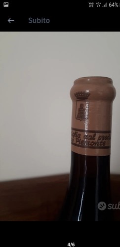 n. 1 bottiglia BARBERA BIANCA - F.lli Priarone -anno 1983 - Foto 6 di 7