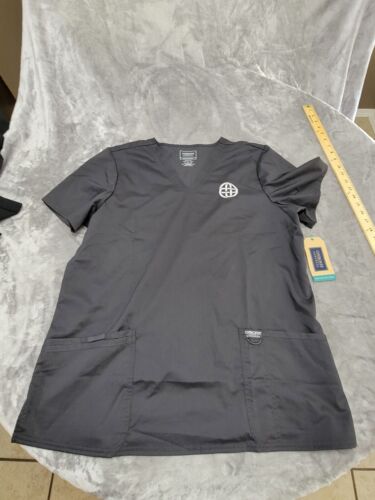 Cherokee Workwear Revolution Women/Men Gray Size XL Scrub Top Style WW620 NEW