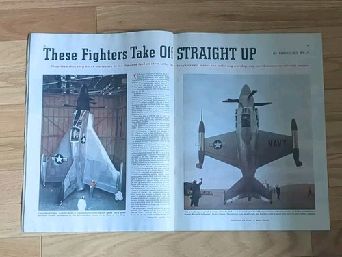 April 2 1954 COLLIER'S magazine - Ben Hogan & US Navy vertical take-off airplane - Picture 3 of 6