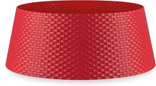 Tree Nest Decorations (#320724) Wicker Tree Skirt, Medium, Red