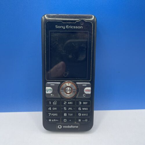 Sony Ericsson V630i Black Vodafone Network Mobile Phone Spares Repair Untested - Afbeelding 1 van 11